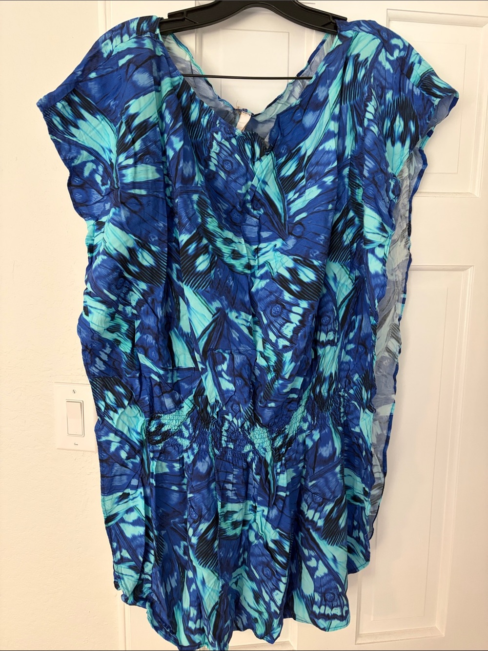 Sofia by Vix One-Piece Blue Tropical coverup